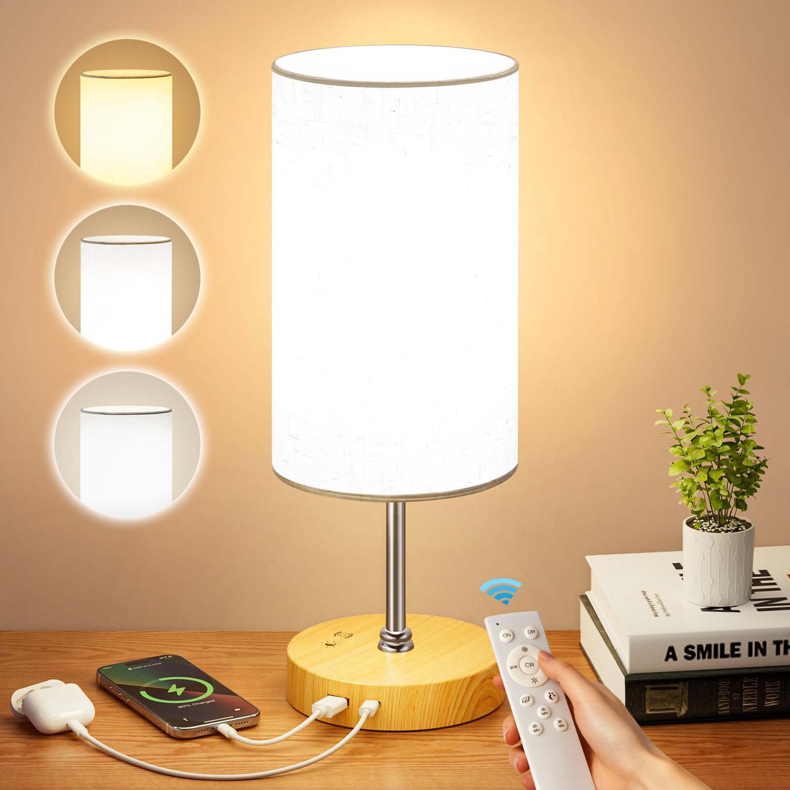 light therapy lamp with 10000 lux sunlight and 360 degree illumination