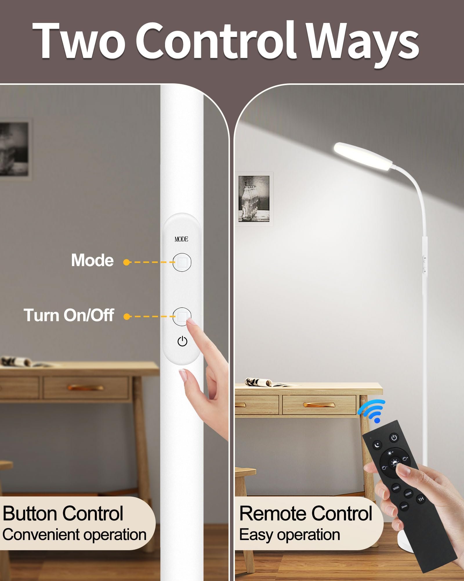 light therapy lamp with 10000 lux full spectrum LED for home use