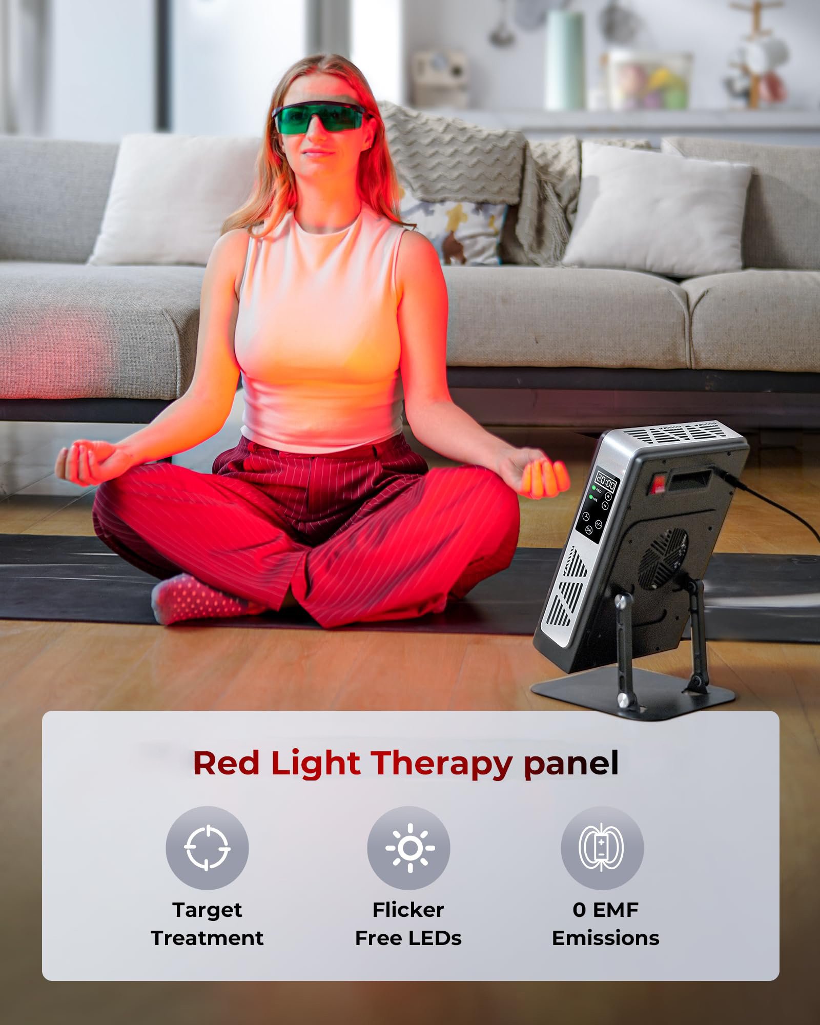 High Power Red Light Therapy Panel with 660nm & 850nm Dual Wavelengths - Image 8