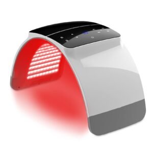 LED light therapy mask for facial, neck, and body skin care